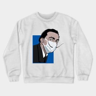 Dali with a mask Crewneck Sweatshirt